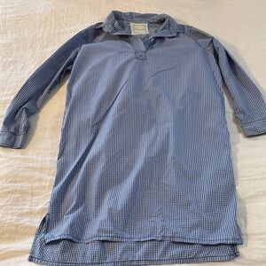 Unique Ichi Antiquites top, cotton gingham, handmade in Japan, one size